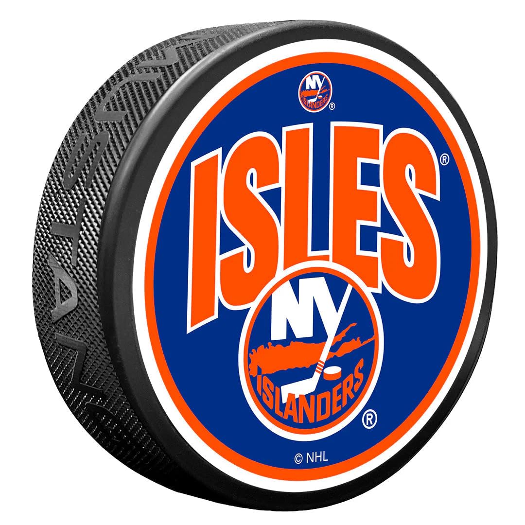 Sports Decor New York Islanders Puck | Wordmark