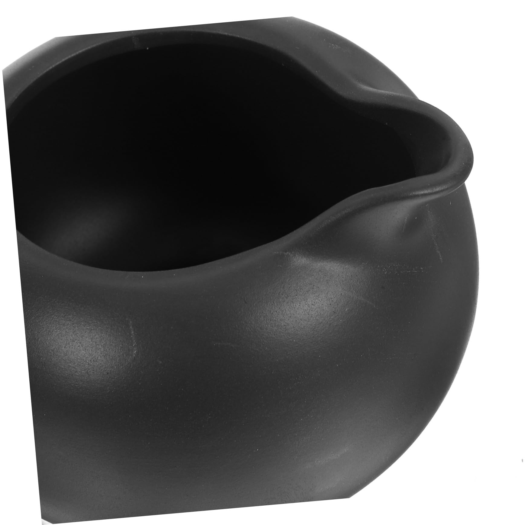 PRETYZOOM Jarra Diseño Único y Fácil de Usar de Cerámica Negra para Servir Leche y Jarabe Adecuado para Cafeterías y Decoración del Hogar Moderna