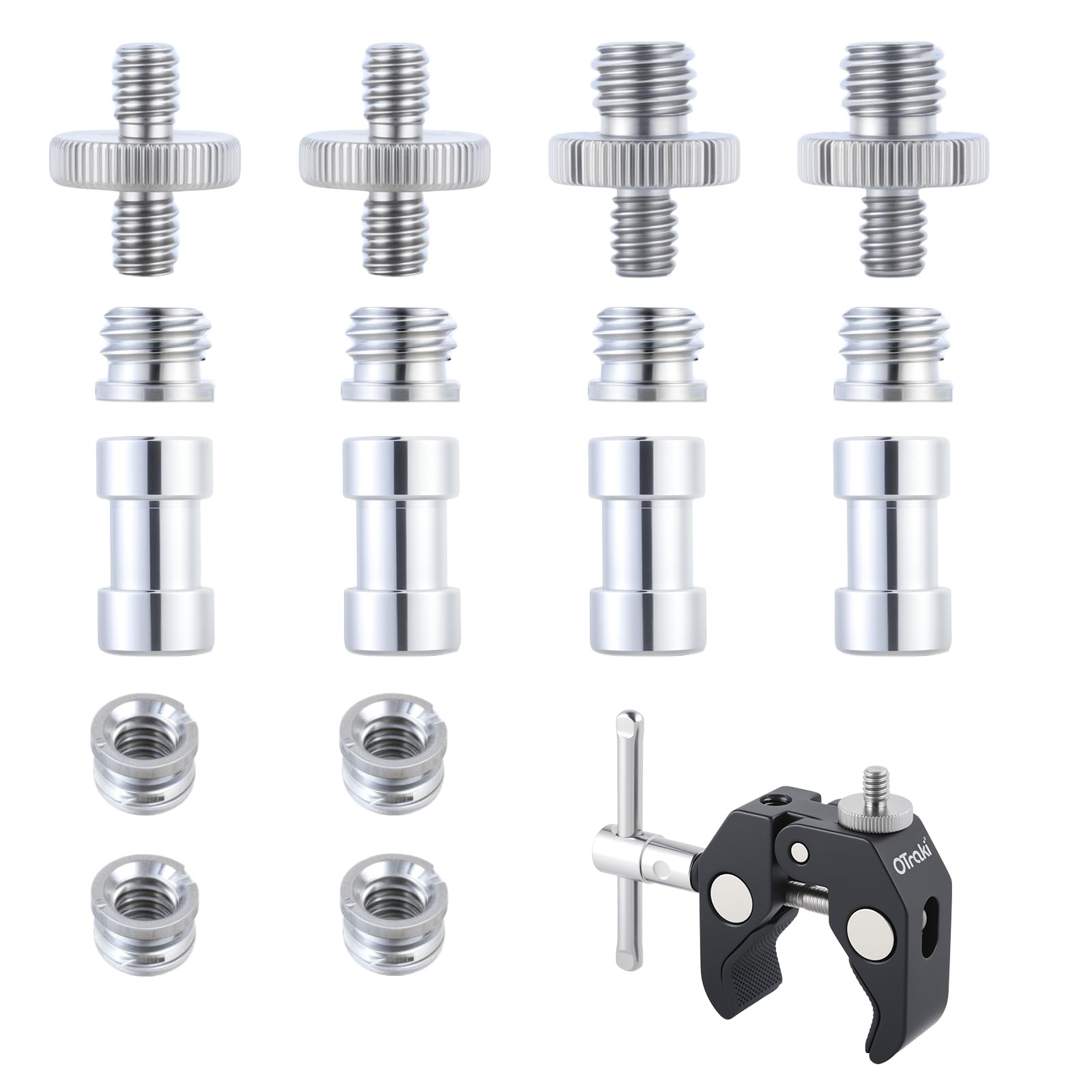 Metal Threaded Screw Converter Adapter for DSLR Camera