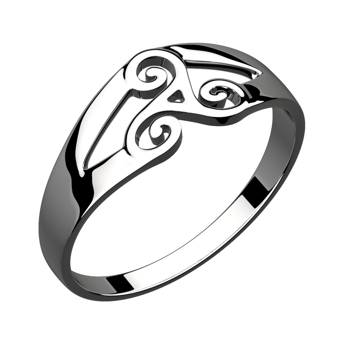 GWG JewelleryGWG Women's Rings Gift Ring Sterling Silver Celtic Spiral Triskele for Women