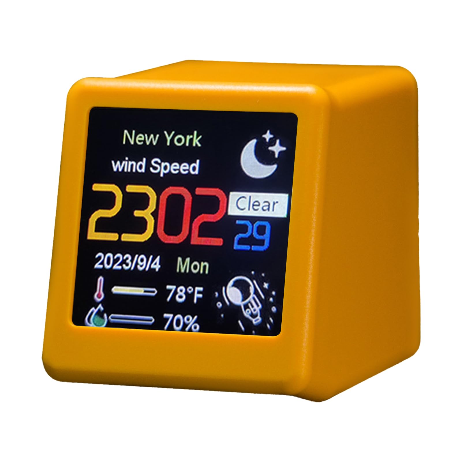 Alarma de luz con proyector y bonito reloj para niños recargable