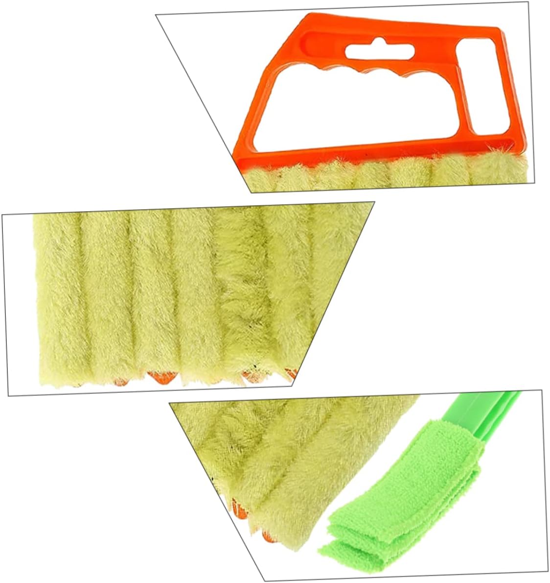 2pcs Window Blinds Cleaner Brushes for Easy Dust Removal Handheld Shutter Cleaning Tool High-Grade Material Lightweight Design for Home Use