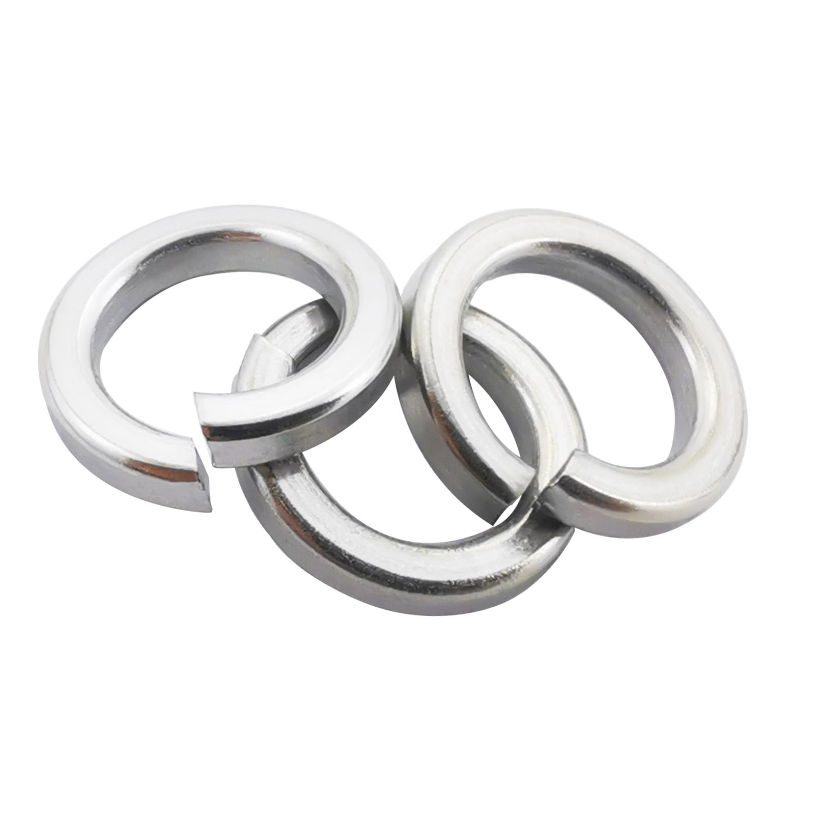 25 Pezzi Rondella a Molla M10 A2 V2A, in Acciaio Inox Serratura a Molla Piatta e Molla 10 mm, Forma B, Secondo DIN 127