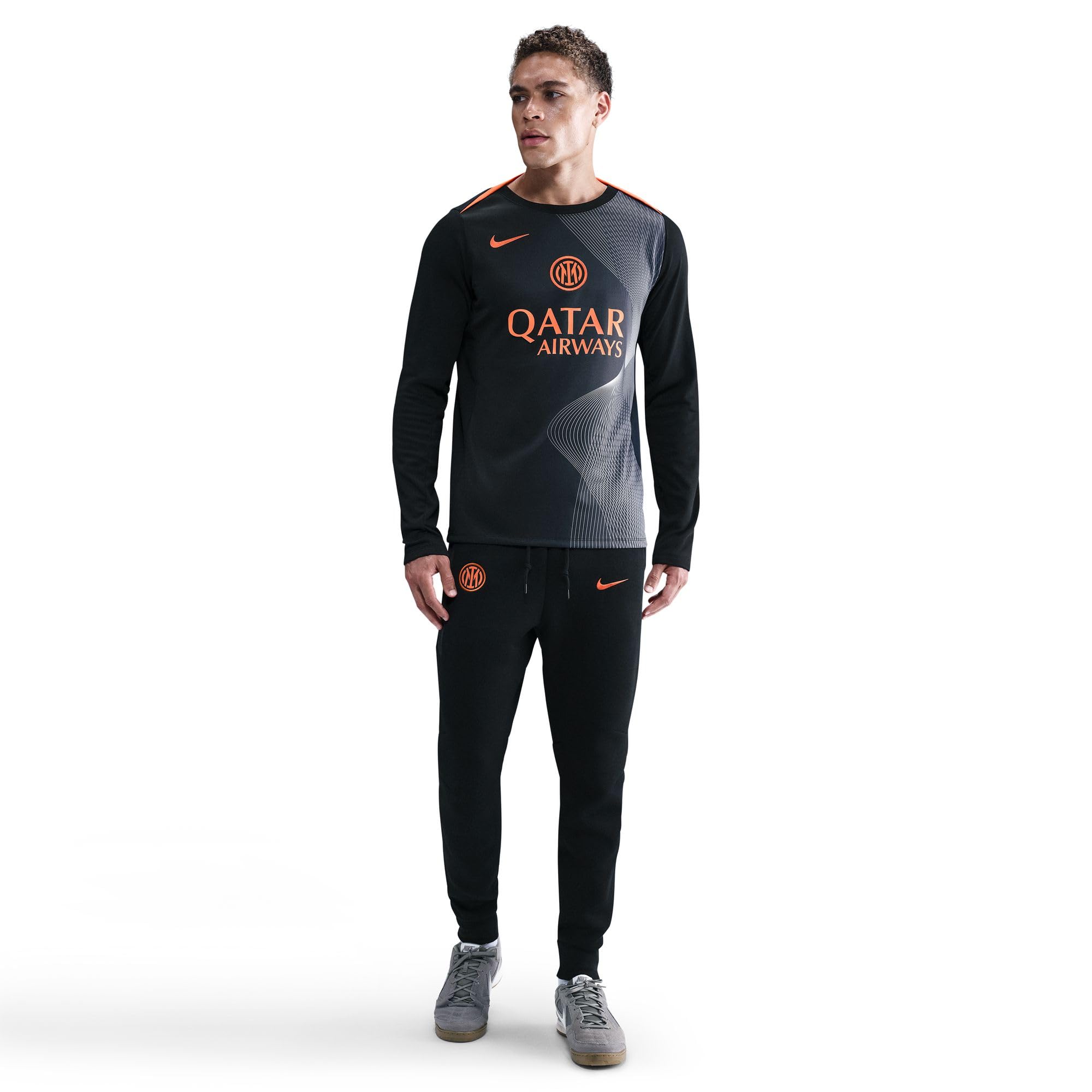 NIKE Koszulka z długim rękawem przed meczem Mężczyźni Inter Mailand Academy Pro Third Nike Dri-fit Total 90 Fußball-pre-match-longsleeve-oberteil Für Herren