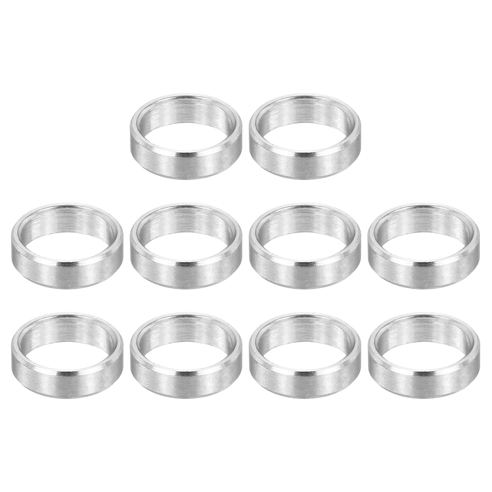 PATIKIL M8 Stainless Steel Spacers, 12Pcs Metal Spacer 8mm ID x 10mm OD x 3mm L Screw Standoff for 5/16" or M8 Screw
