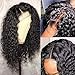 Produktbild Fureya Hair Short Bob Loose Curly Glueless Lace Front Wigs for Women Heat Resistant Fiber with Baby Hair Synthetic 16 inch Black Lace Wigs