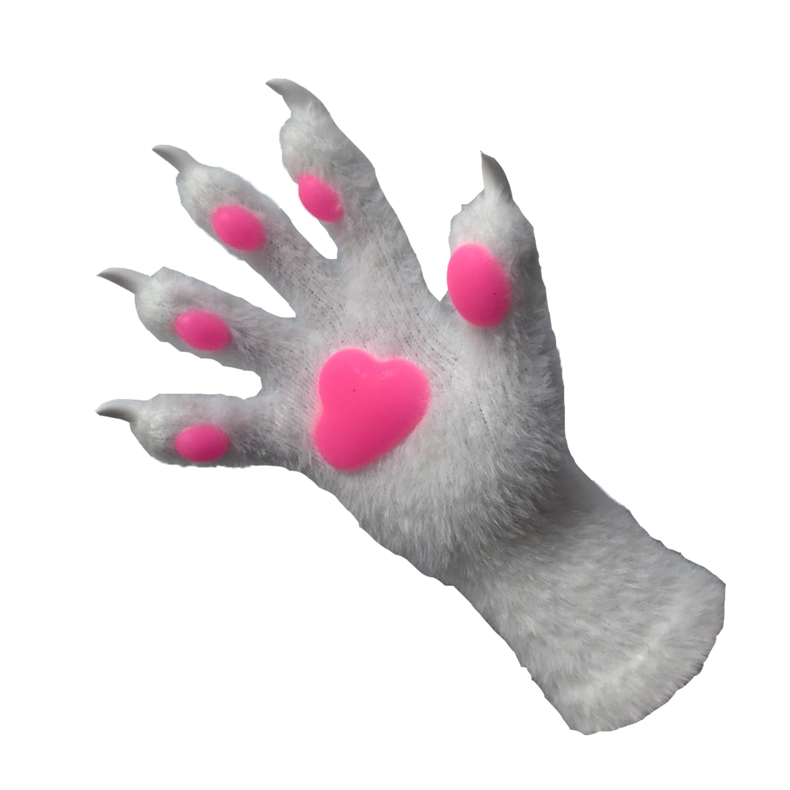 Amazon.co.jp: [SCLMRO] ケモノ 着ぐるみ 手袋 、肉球 蛍光、動物