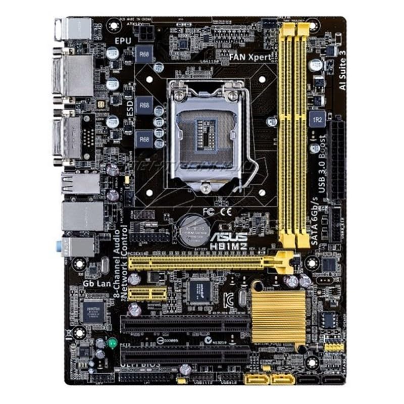 Placa base ASUS H81M2 LGA 1150 formato Micro ATX RAM DDR3 DVI-D/Divi-I