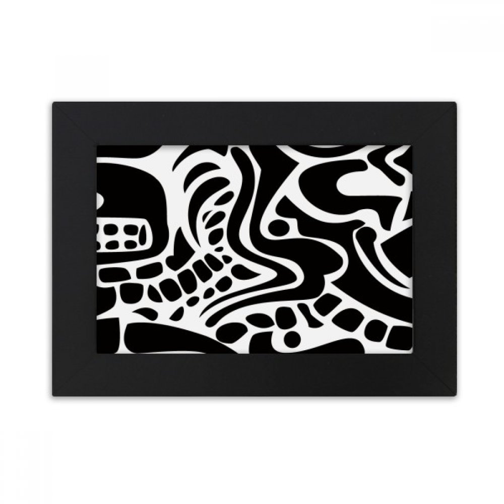 Cadre photo noir rigide fresque égypte art abstrait décoration de table élégante