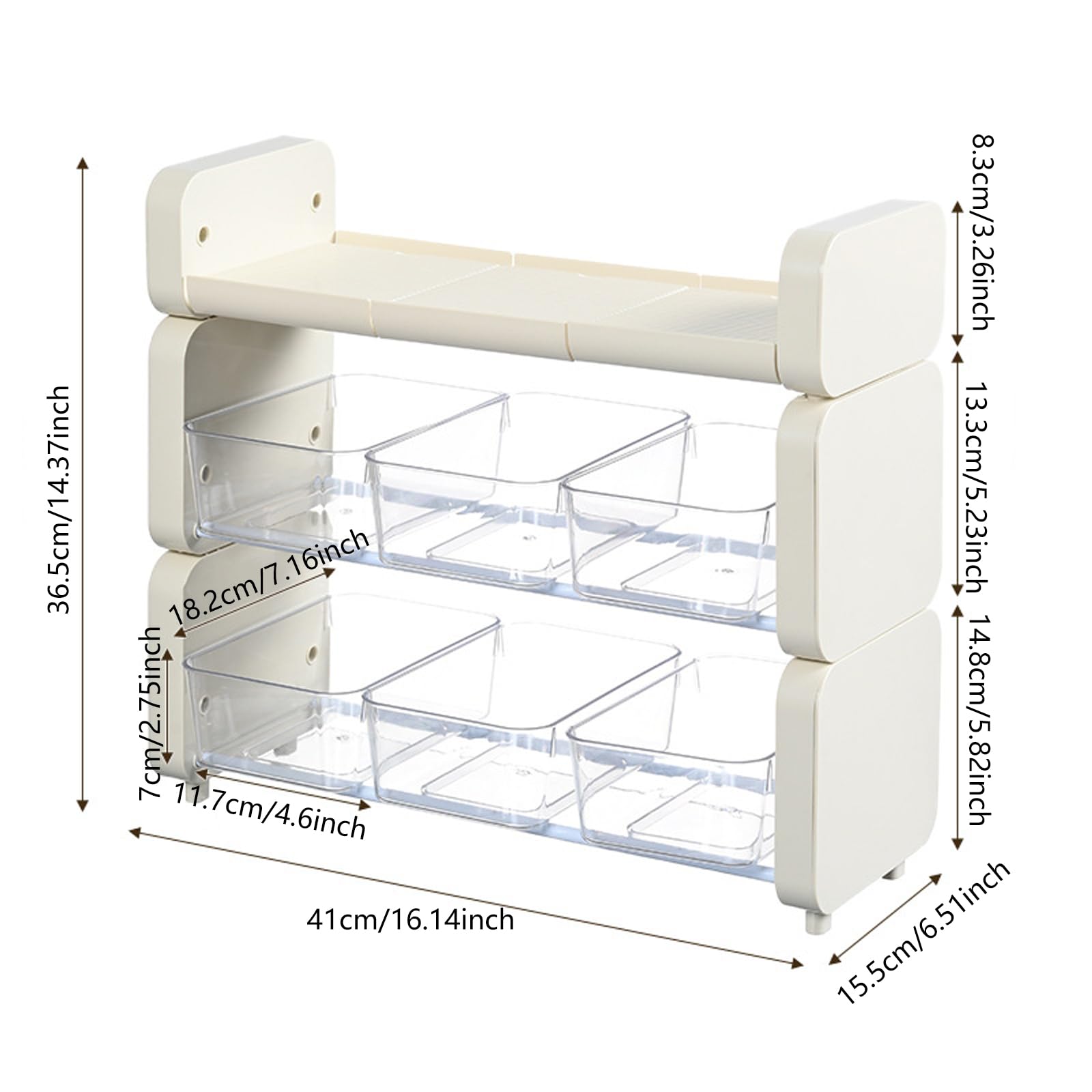 Portaoggetti per bustine da tè con design multistrato Pratica unità di smistamento per bustine di tè, organizer unici per cucine domestiche, ufficio, caffetteria