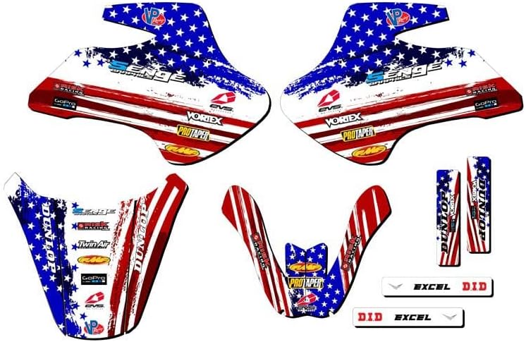 2000-2006 JR 50 Merica USA Senge Graphics Complete Kit Compatible with Suzuki