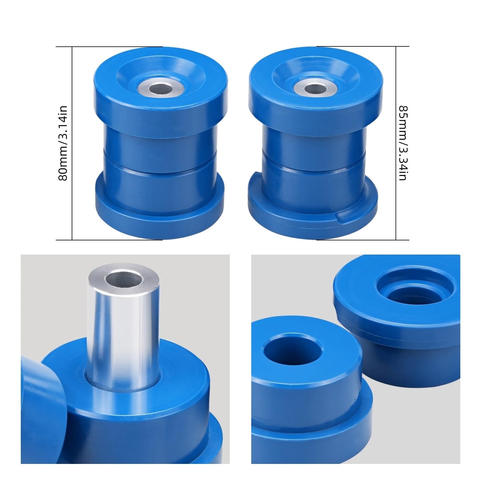 Zawieszenia Wahacz Tuleja górna Pasuje do Bmw E36 1992-1999 33319059301,33319059300 Zestaw tulei tylnej ramy pomocniczej