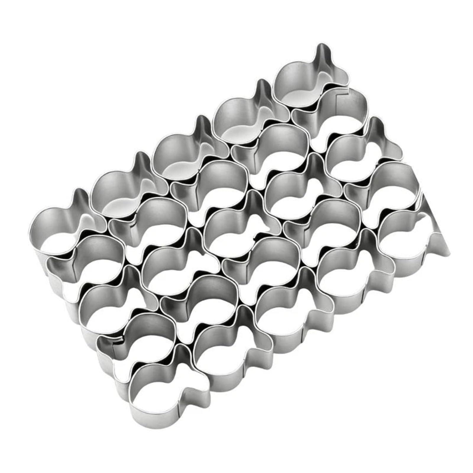 Mini moules à biscuits en acier inoxydable, fleur, cœur, étoile, for la cuisson, décoration, outil de pâtisserie antirouille, nettoyage facile(Heart for shape)