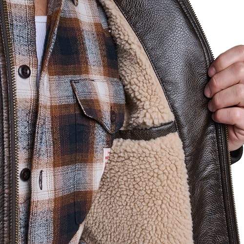 Image of Levi's Men's Vintage Deer Faux Leather Aviator Bomber (Standard and Big & Tall)
