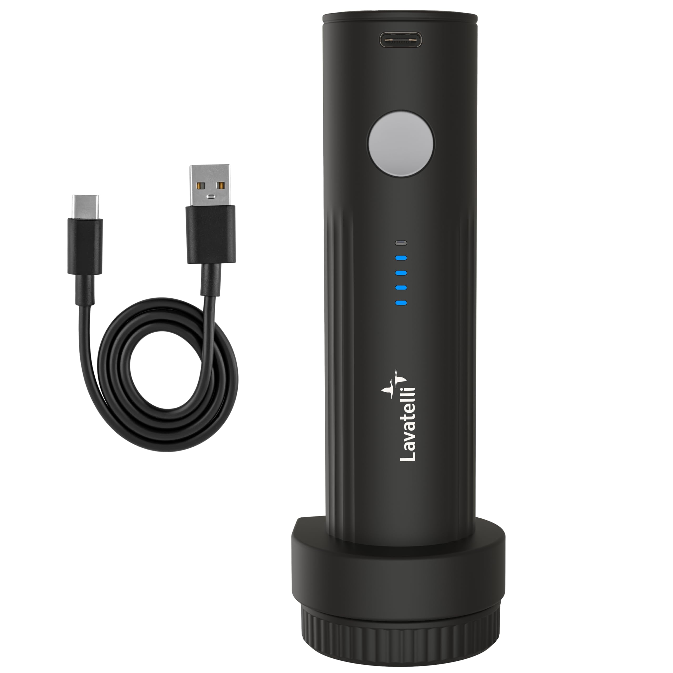 Lavatelli VAC-U-PUMP – Bomba de Vacío Eléctrica Inalámbrica 25W | Recargable USB-C 127g | Para Bolsas Vacío Ropa, Maleta y Armario | Compatible con Ryanair, Vueling y easyJet Equipaje de Mano