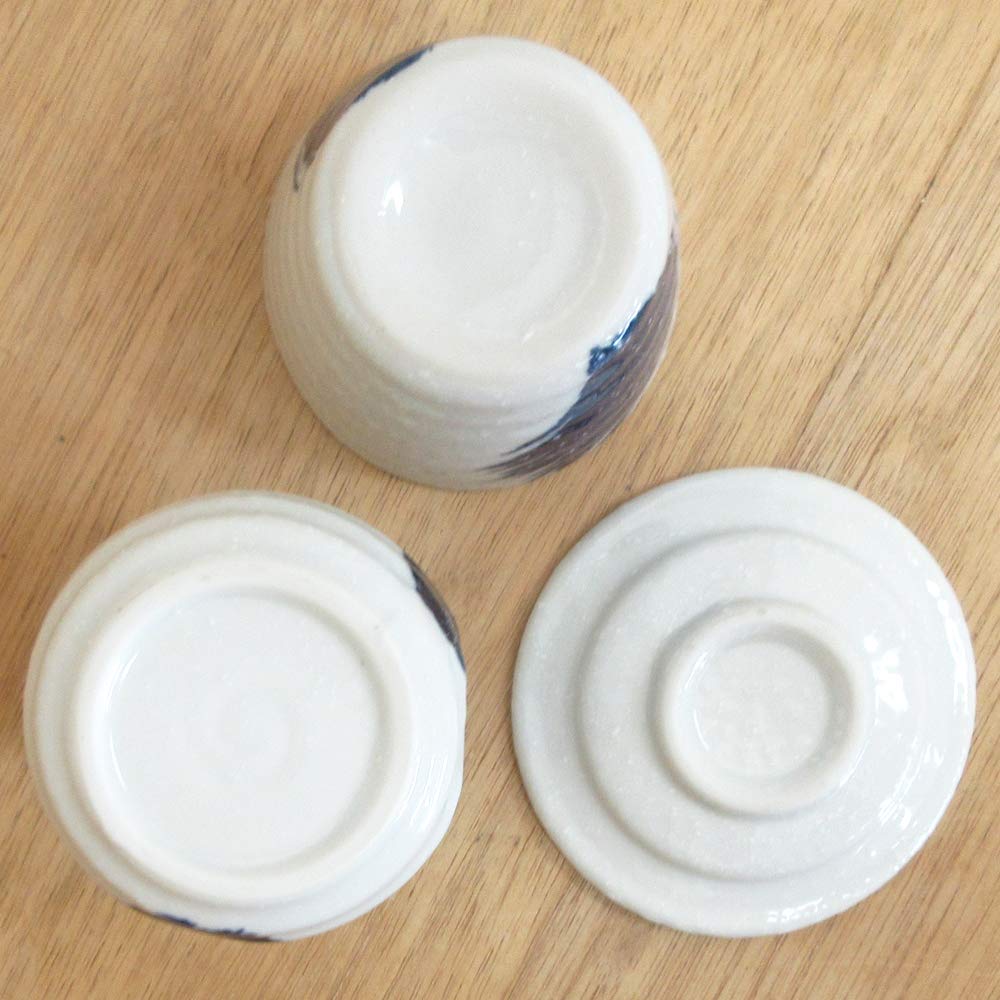 Amazon｜蕎麦猪口 薬味皿 そば徳利 セット 粉引ゴス刷毛 業務用 24a495