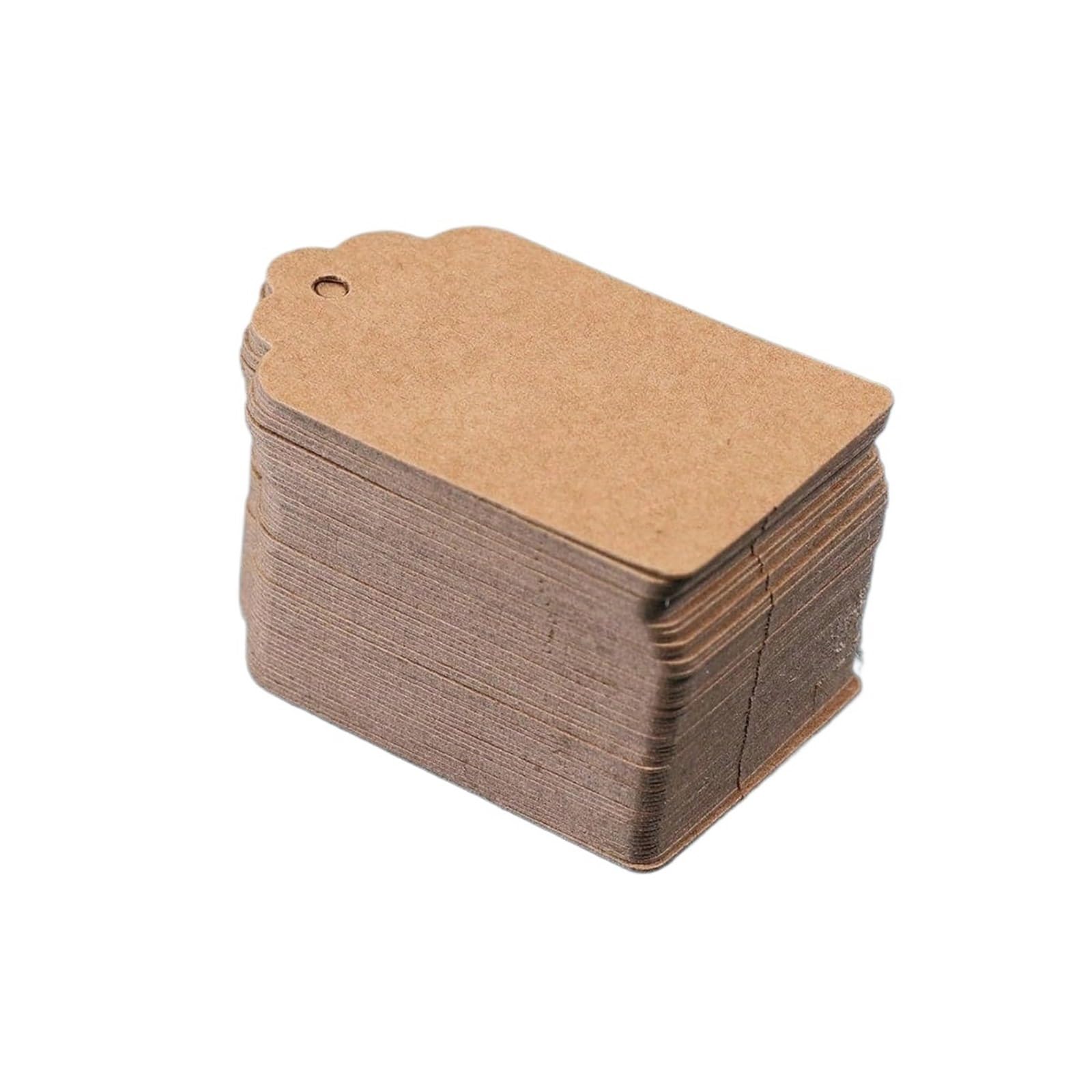 300pcs Brown Kraft Paper Flower Head Gift Tags Simple Small Multi-Scene Christmas Wedding Party Favor for Wedding Favors(Brown)