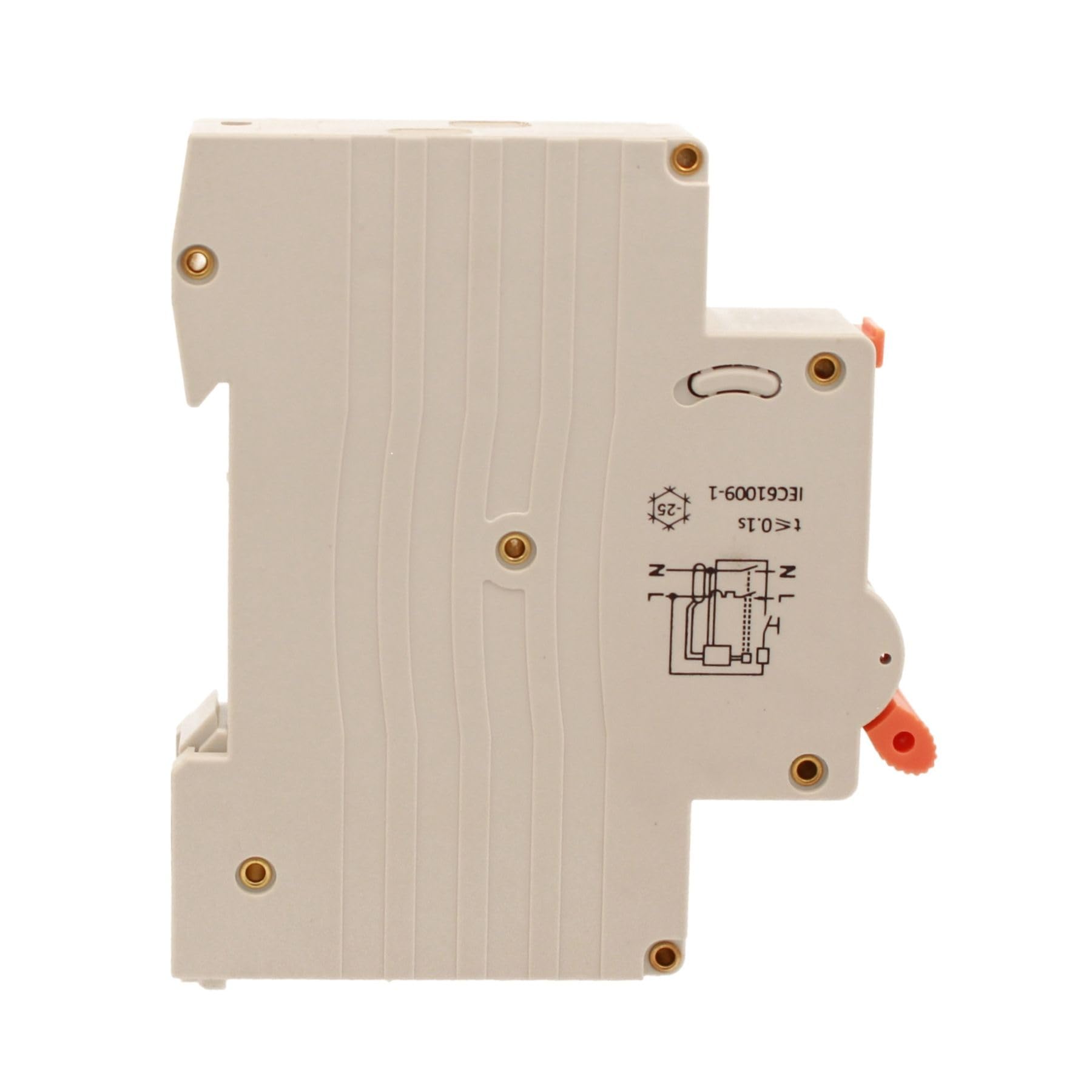 Interrupteur différentiel magnétothermique 1 module type A, 6 A C6, RCBO Slim 1P+N 6 kA 30 mA 220 V, courbe C, série PL8 HT professionnelle