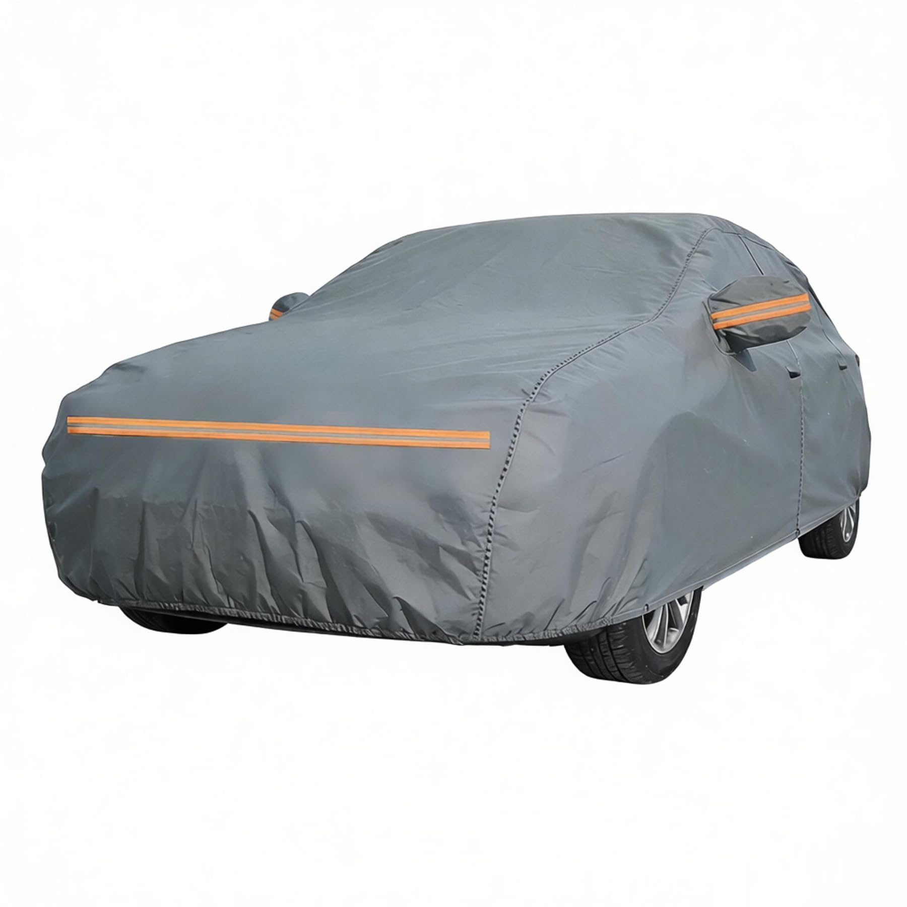 Bâche auto berline anti-vent et pluie grande taille grise - 8