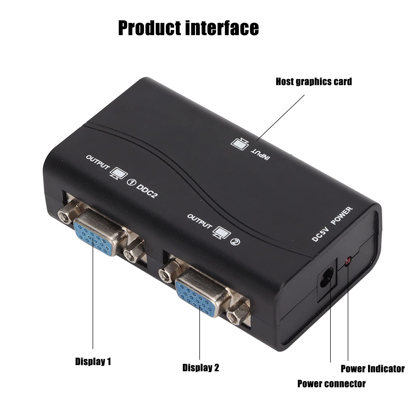 Splitter Vga 1 sur 2, Splitr GA, GA Out Splitr