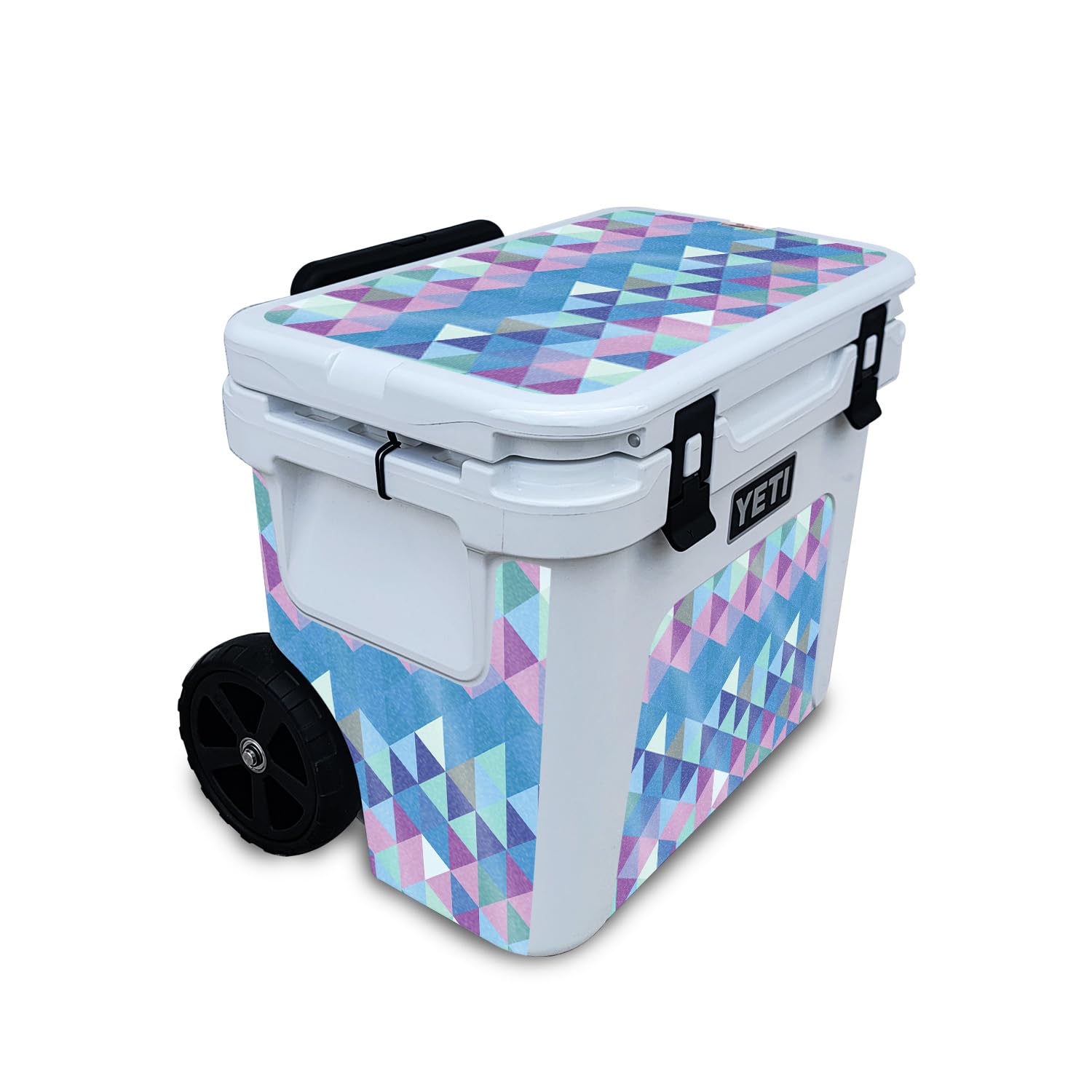 Glossy Glitter Skin Compatible with Yeti Roadie 32 Wheeled Cooler - Purple Kaleidoscope - Premium 3M Vinyl Protective Wrap Decal Cover - Easy to Apply | Crafted in The USA by MightySkins
