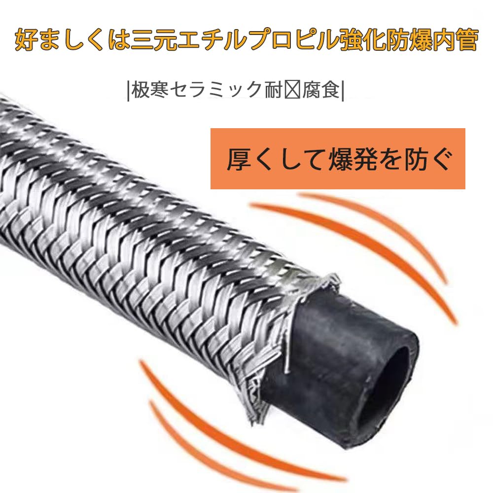 Amazon | SHSHANLC ステンレス フレキシブルホース 蛇腹ホース 50cm