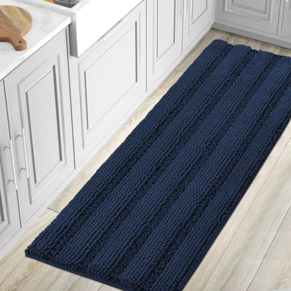 H.VERSAILTEX Bathroom Rugs Bath Mat Runner Rug Non Slip Kitchen Rug Extra Long Bath Rug Runners Oversized 59" x 20" Absorbent Washable Dry Fast Plush