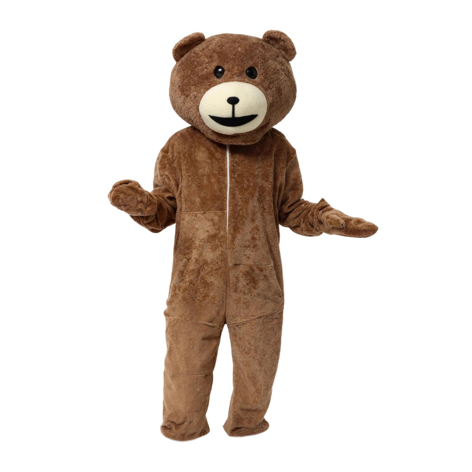 rockible Funny Bear Pet Costume for Adults, Great for Business Promotion, Shows.