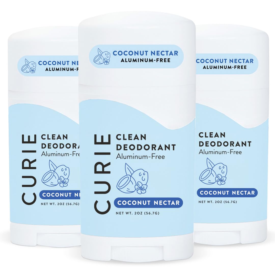 Natural Deodorant for Women - Coconut Nectar - Aluminum Free, Clean, Sustainable, Vegan, Paraben Free (3pk)