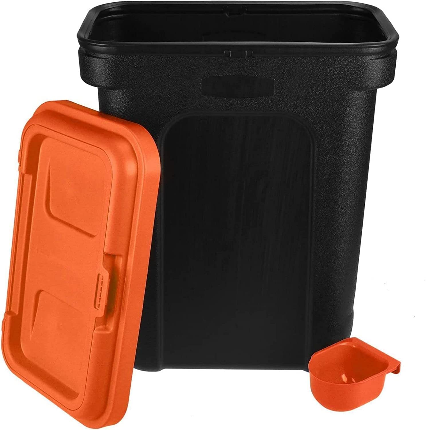 D.I.L Pet Food Storage Container Cat Dog Dry Food Bird Seed Box Bin Flip Top Lid Scoop. 38L
