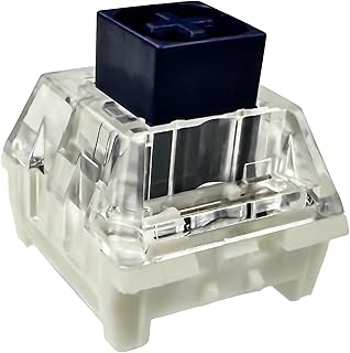 Kailh Box Navy Switches for Mechanical Gaming Keyboard,3-Pin 60gf Clicky/Factory Lubed/IP56 Dust&Waterproof Switches(Kailh Box Navy,108Pcs)