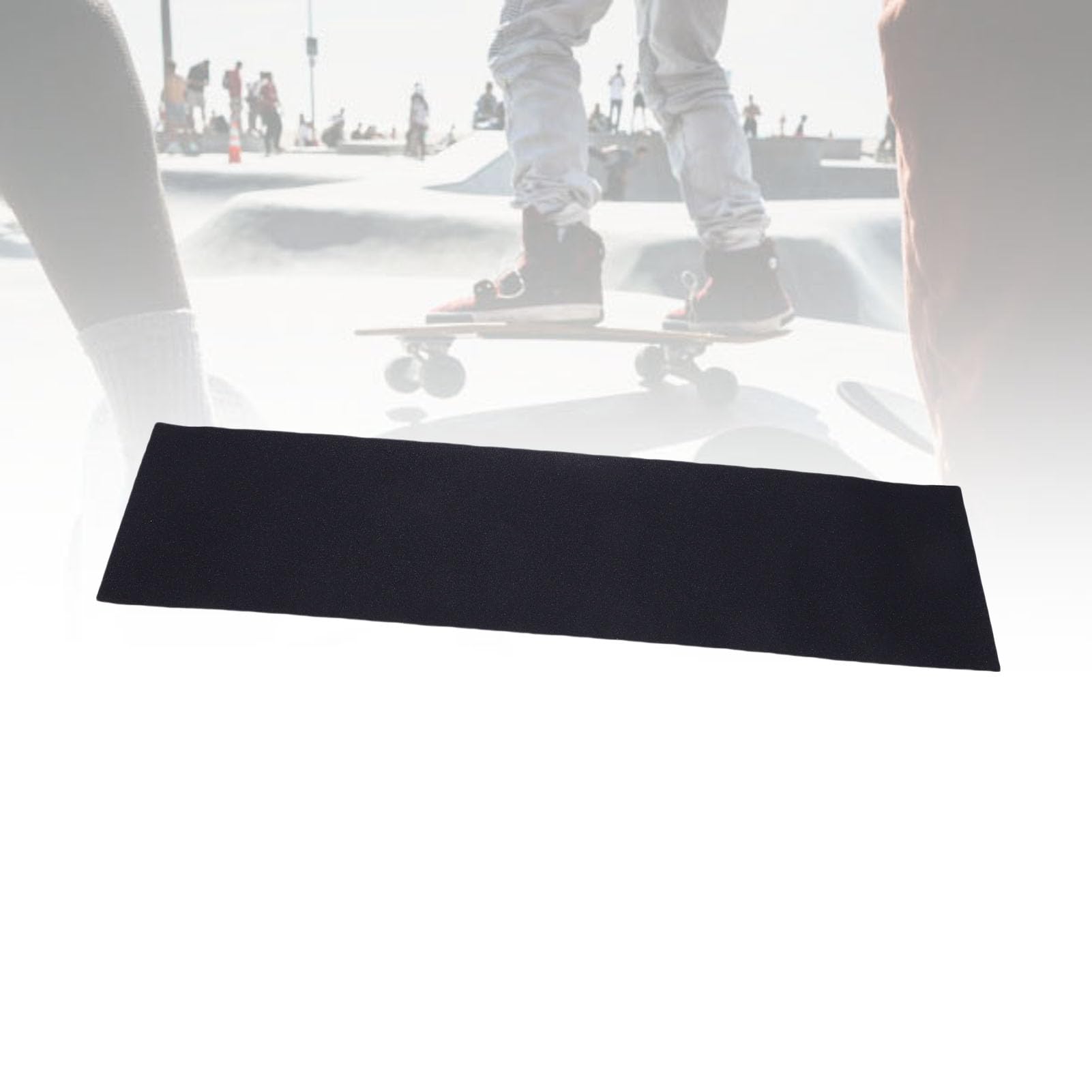 Lot de 10 feuilles de ruban adhésif antidérapant pour longboard, matériau émeri de qualité supérieure, 81 cm, pour patineurs intermédiaires avancés, double coup de pied (Bord long)