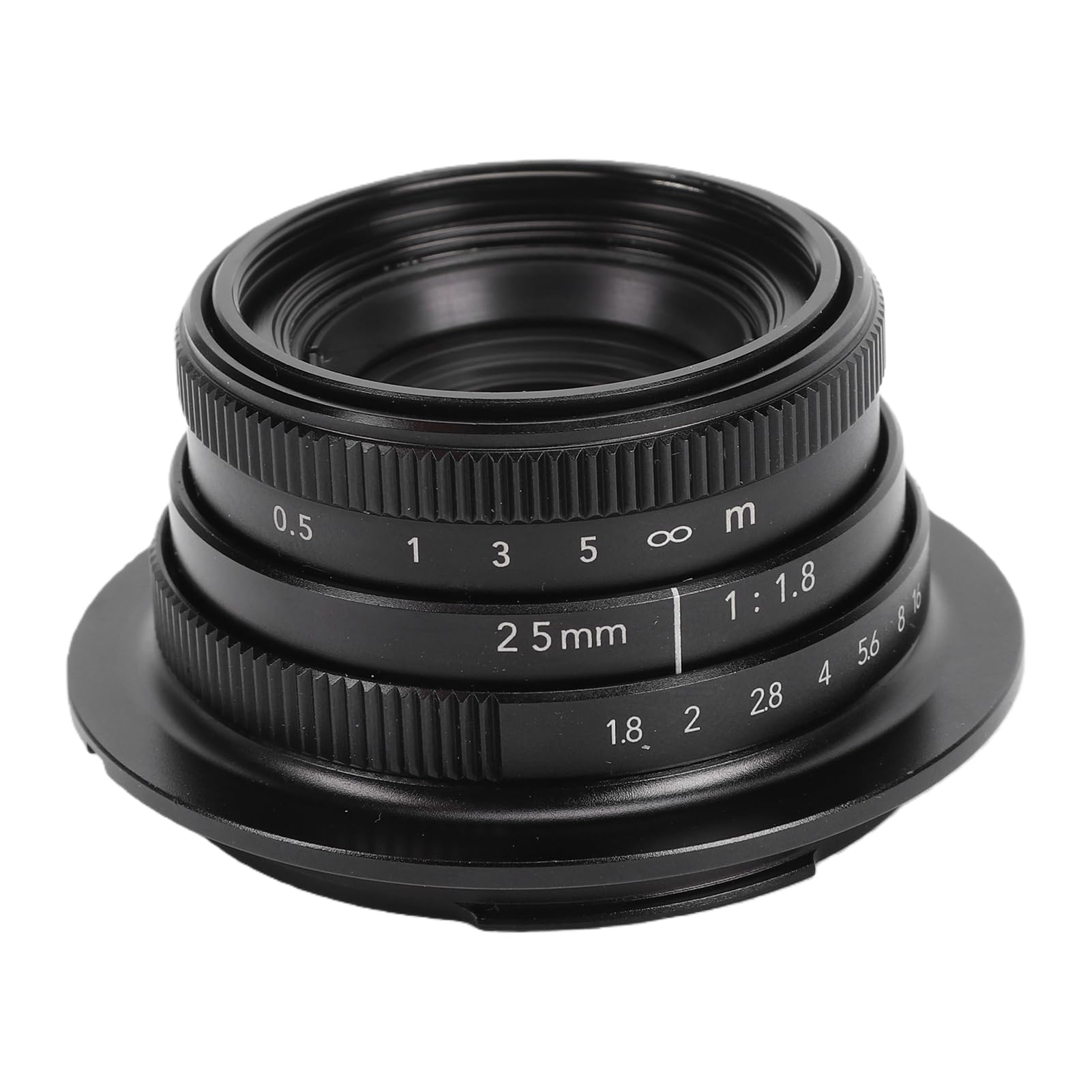 Jiawu Obiektyw z ręczną regulacją Ostrości, Szerokokątny Obiektyw Stałoogniskowy 25 Mm F1,8 APS C z dużą przysłoną, Kompaktowy ze Stopu Aluminium z 8 Listkami Przysłony i powłoką UMC dla R7 R10 R50