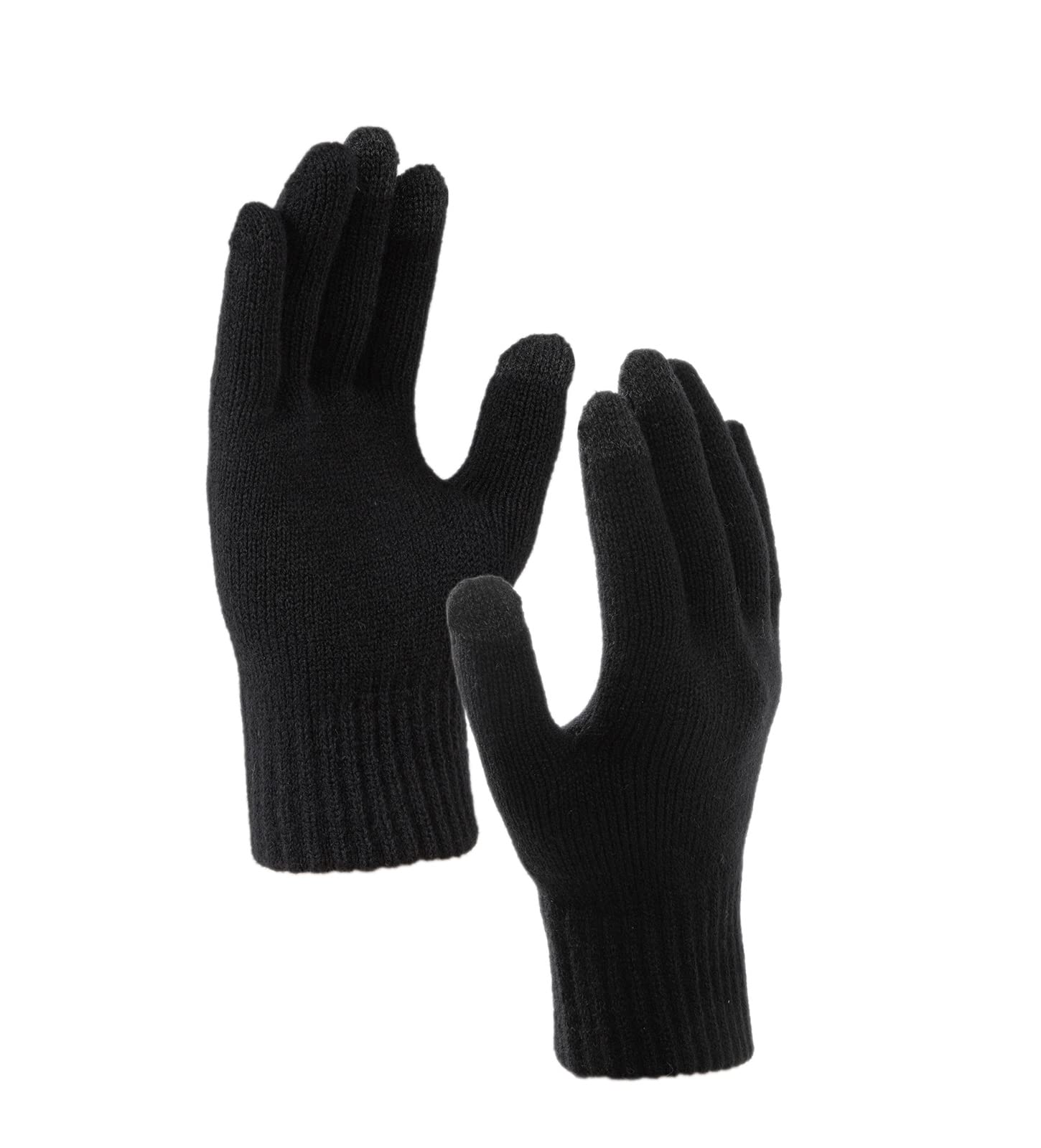 Villand 3-teiliges Mützen Schal mit Touchscreen Handschuhen für Männer und Frauen, Unisex-Set für kaltes Wetter mit Fleece Futter und Geschenkbeutel