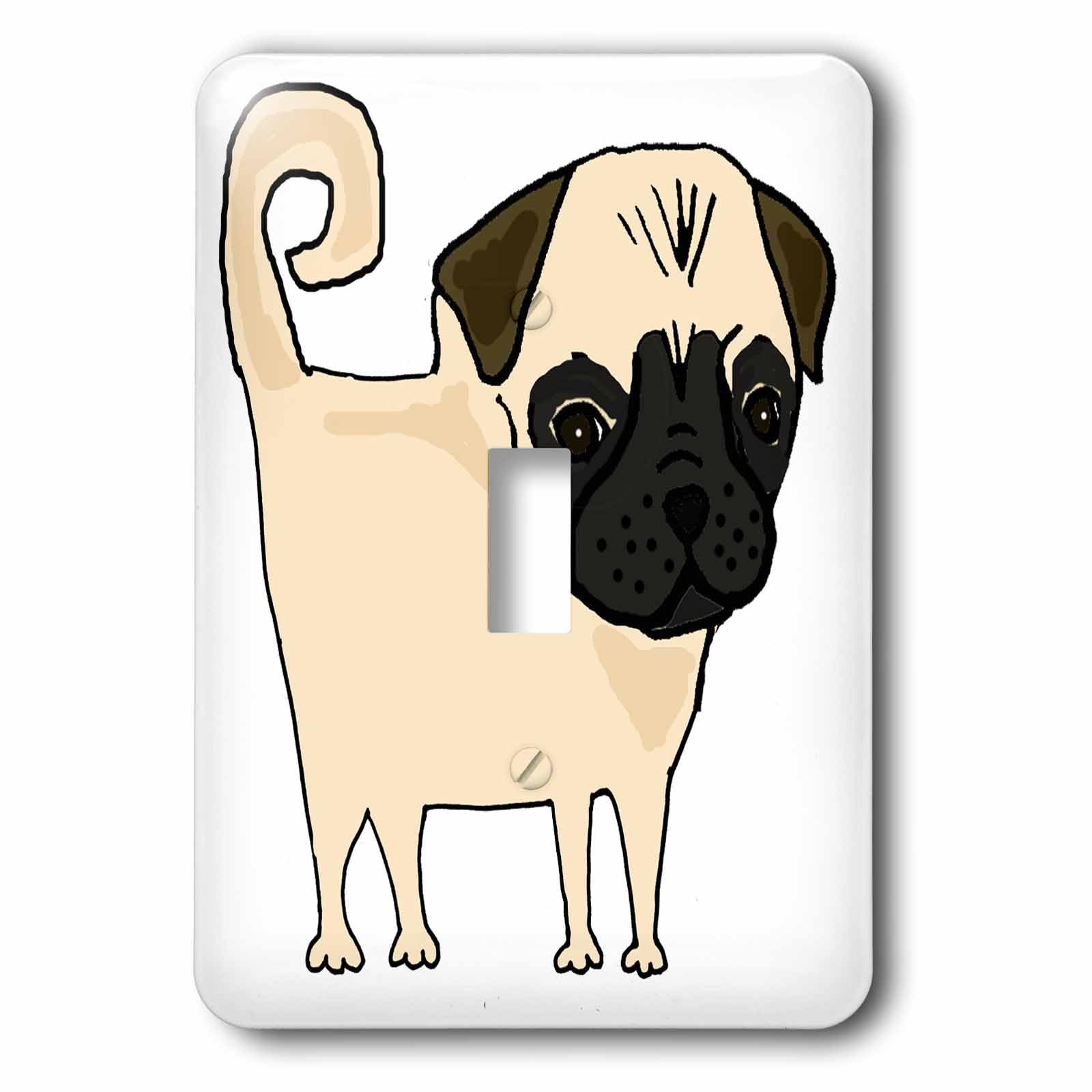 Interrupteur à bascule simple cadeau mignon motif chien dessin animé