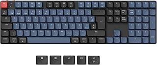 Keychron K5 Pro Wireless Teclado Mecánico inalámbrico Ultra-Delgado, Tamaño Completo Diseño QMK/Via Macros Programable, RGB Backlight Hot-swappable Low-Profile Gateron Brown Switch para Mac Windows