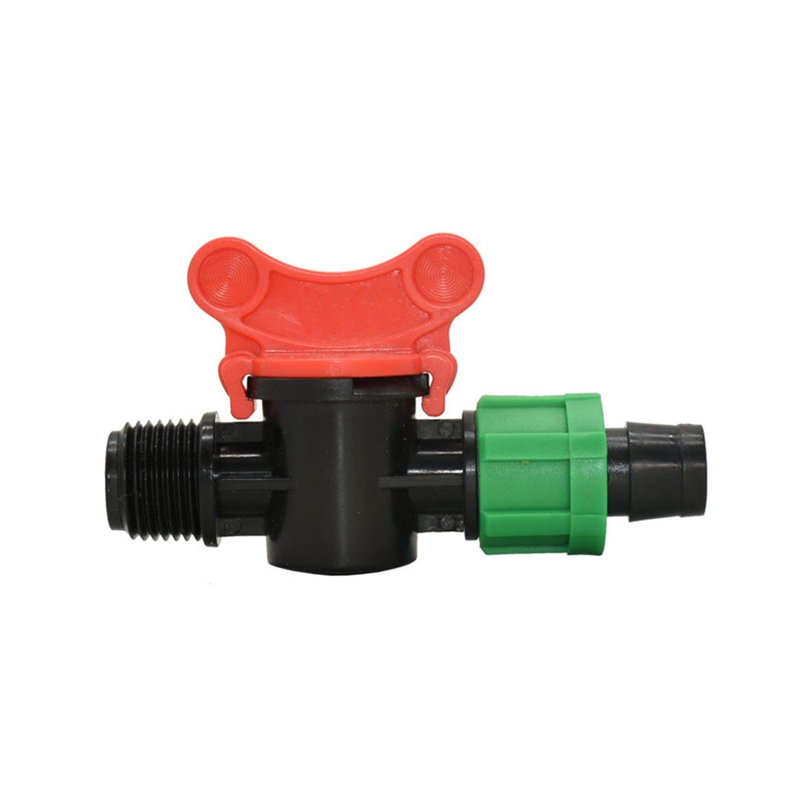 Zraszacz do nawadniania trawnika Męska Nici 1/2 3/4 do16mm Drip nawadnianie z kary złączem Złącze Nakrętki Kran ogrodowy Zawór nawadniający Nawadnianie Szklarnia 20 sztuk (Color : B)