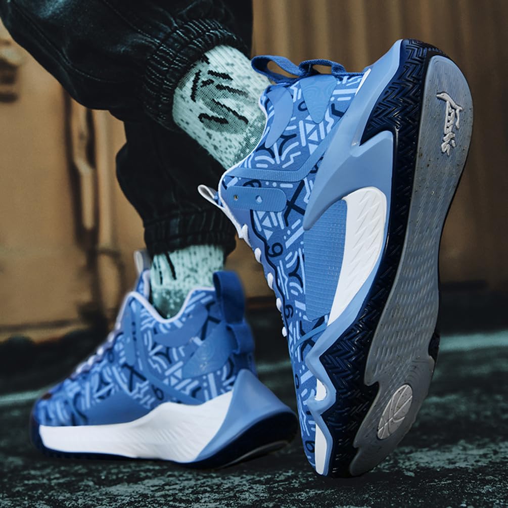 Męskie buty do koszykówki, buty sportowe, lekkie, oddychające, amortyzujące wstrząsy, męskie buty do koszykówki, do biegania, sportowe trampki, Mt D36, 40 EU