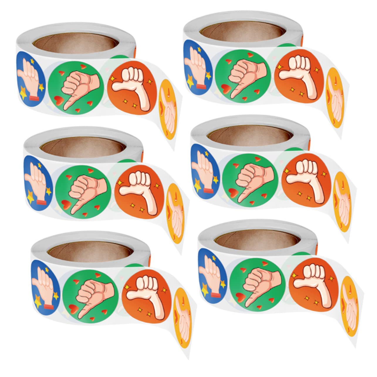 SHINEOFI 18rotoli Adesivi Ricompensa Per Stickers Thumb up Per Insegnanti e Etichette Incentive Creative e Motivazionali Per Abbigliamento e Scolastici