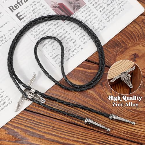 Image of Bolo Tie for Women Men, Western Bolo Tie Rodeo Cowgirl Cowboy Tie Bolo Ties Cowboy Accessories for Men Women