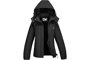 Women's Warm Winter Long Coats Waterproof Windproof Ski Jackets with Fleece Lining for Outdoor Activities