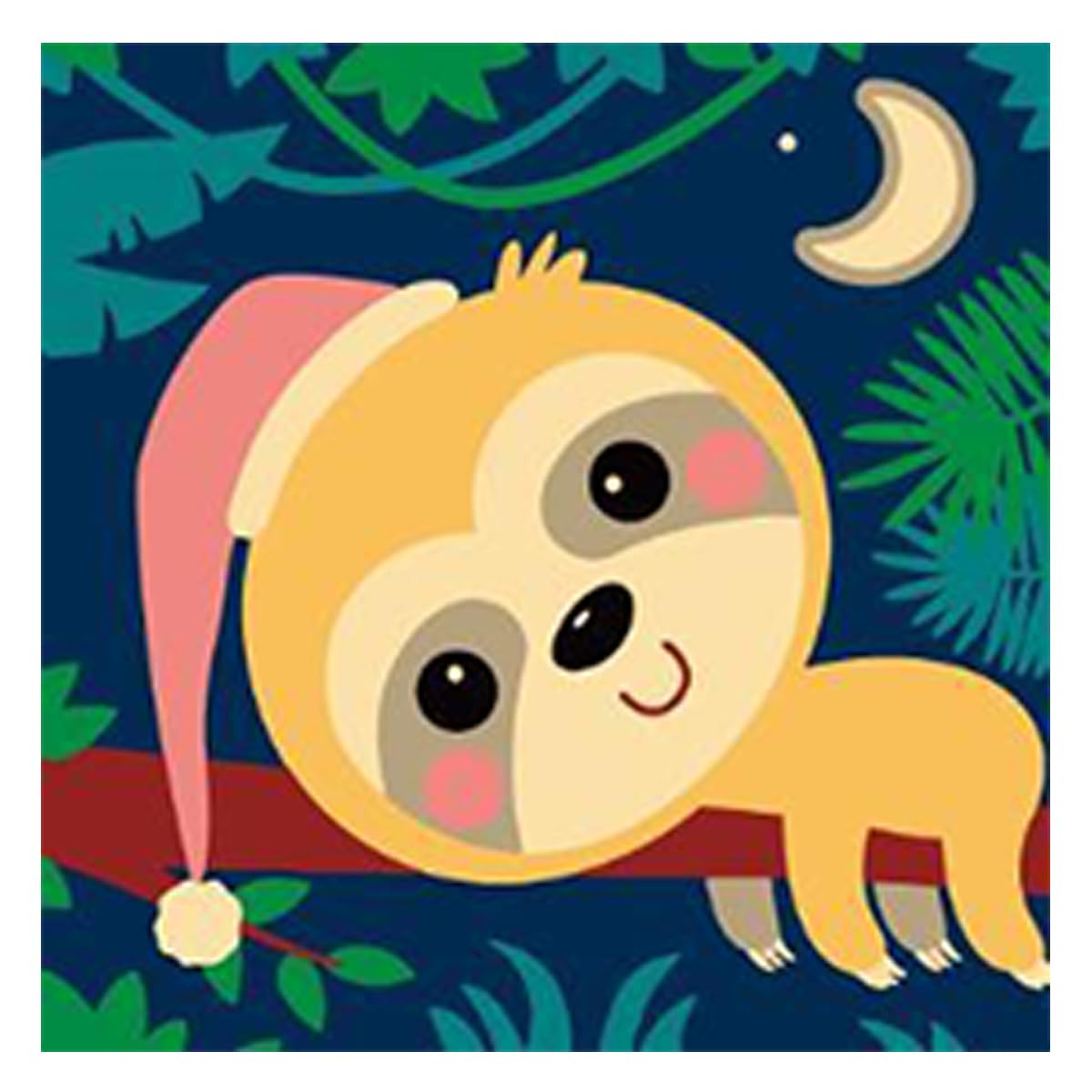 Whattacraft Paint by Numbers for Kids and Adults | Mini Framed 25x25cm Premium Painting Kit | Do-it-Yourself Wall Decor | DIY | Art Gift Set | Sleepy Sloth (B0CMWZT6SZ) Amazon Price History, Amazon Price Tracker