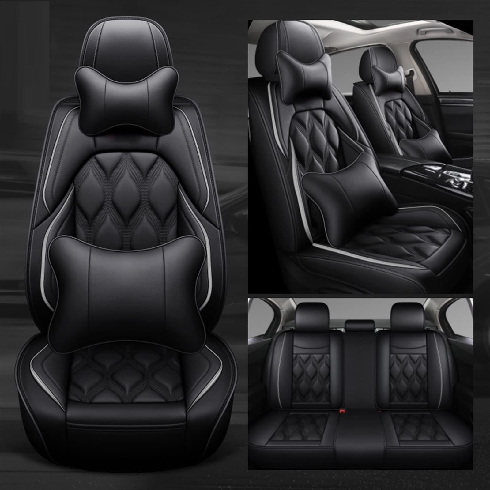 JTWMTY Car Seat Cushion Covers Automotive Interior For Peugeot 206 307 407 207 208 2008 3008 508 308 406 301 607 protectors