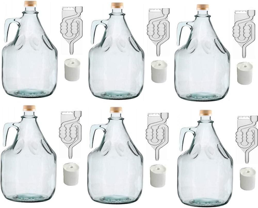 BDG3Z 24 piece set fermenting balloon + stopper + fermentation lock + screw cap 3 L