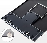 Vista 6 de Lawei Paquete de 2 soportes para documentos de escritorio con clip ajustable y guía de línea, soporte portátil para libros de documentos, soporte