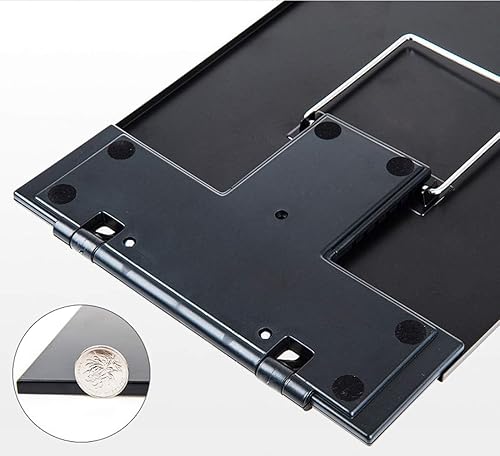 Miniatura 6 de Lawei Paquete de 2 soportes para documentos de escritorio con clip ajustable y guía de línea, soporte portátil para libros de documentos, soporte