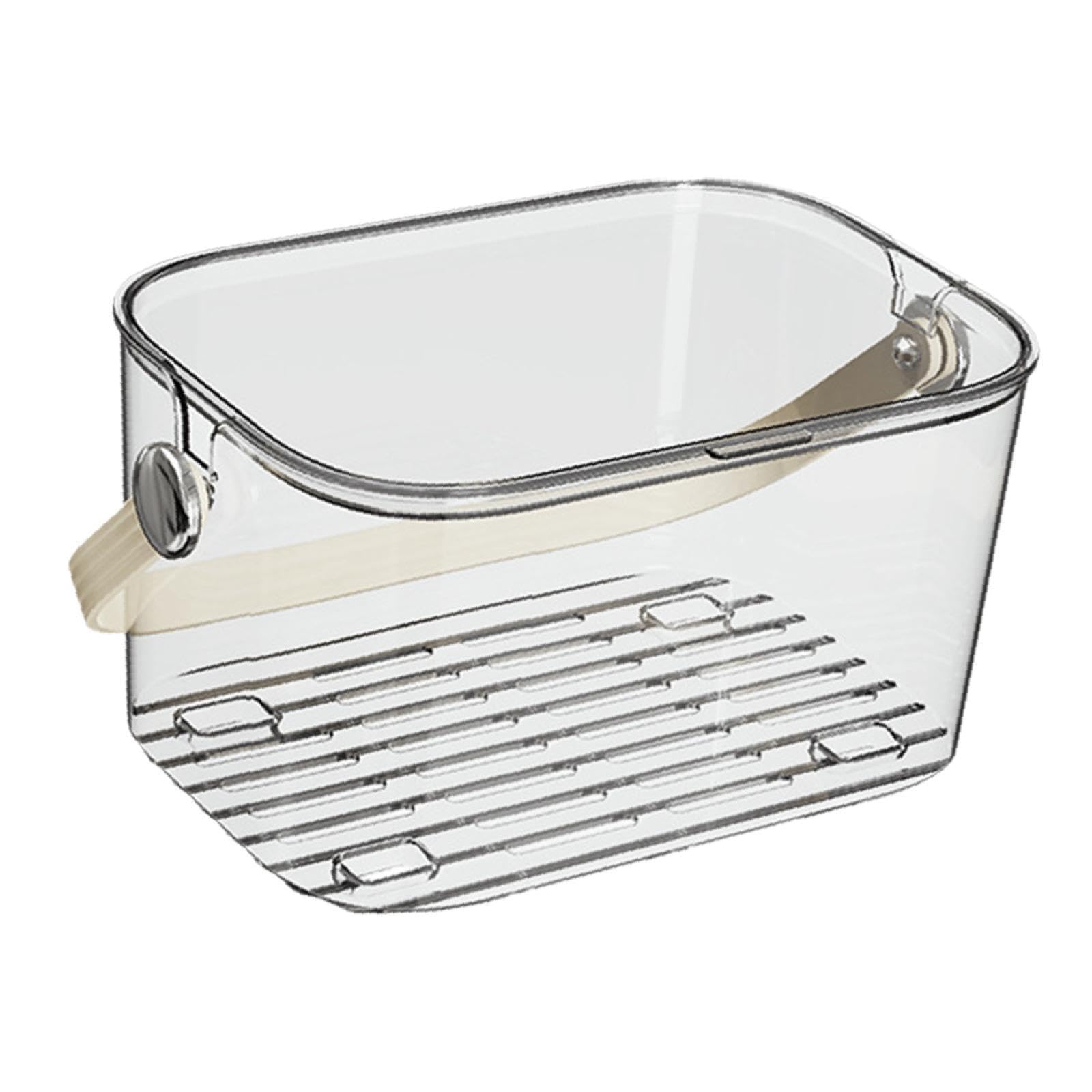 Pixzcsa Clear Shower Basket For Lightweight Storage Bathrooms College Dorms