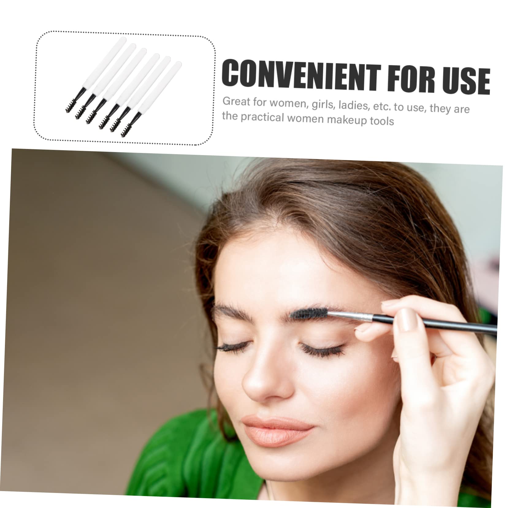 FOMIYES Professional Eyelash Mascara Brush Eyelash Tool for False Lashes Brow Spoolies Kit