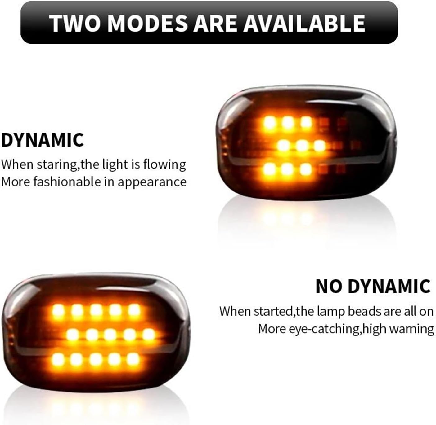 ウインカー 2 個ダイナミック Led サイドマーカー流れるターンシグナル