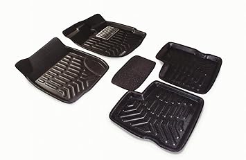 Autyle EVA-Plastic 3D Foot Mat/Floor mat for Maruti Suzuki S-Cross New (Model : 2018-2020) Set of-5/Black